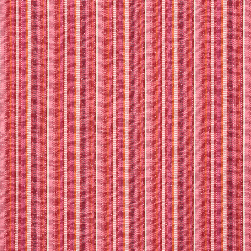 Schumacher Primavera Stripe Berry Fabric 73111