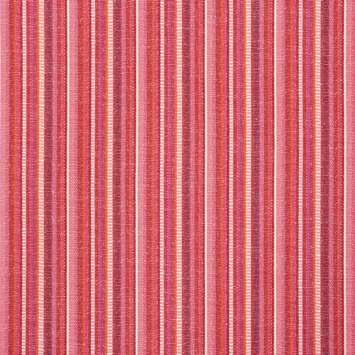 Schumacher Primavera Stripe Berry Fabric Sample 73111