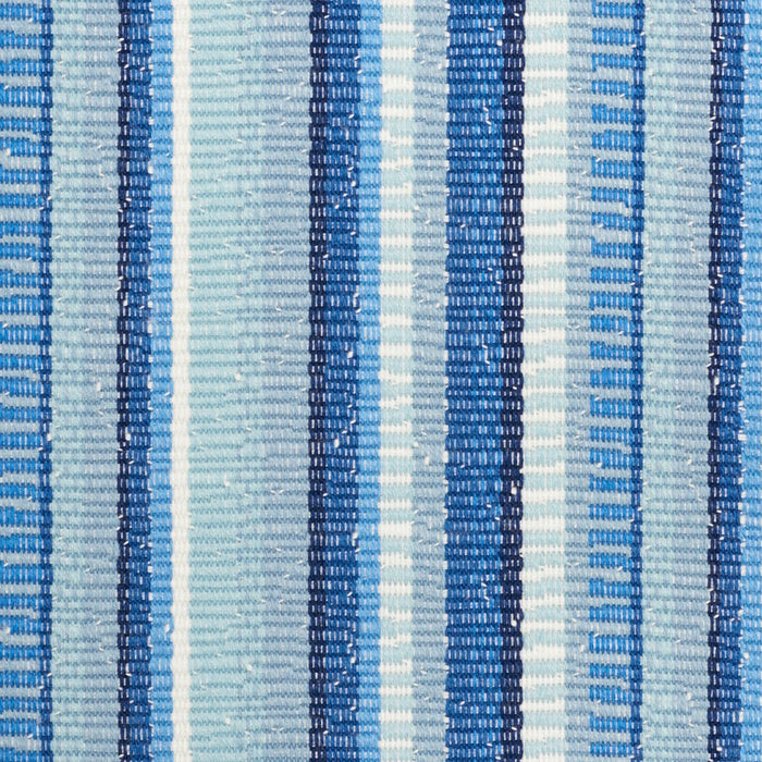 Schumacher Primavera Stripe Sea Fabric Sample 73112