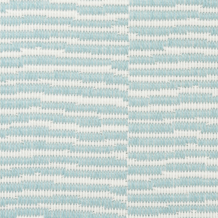 Schumacher Promenade Indoor/Outdoor Aqua Fabric Sample 73132