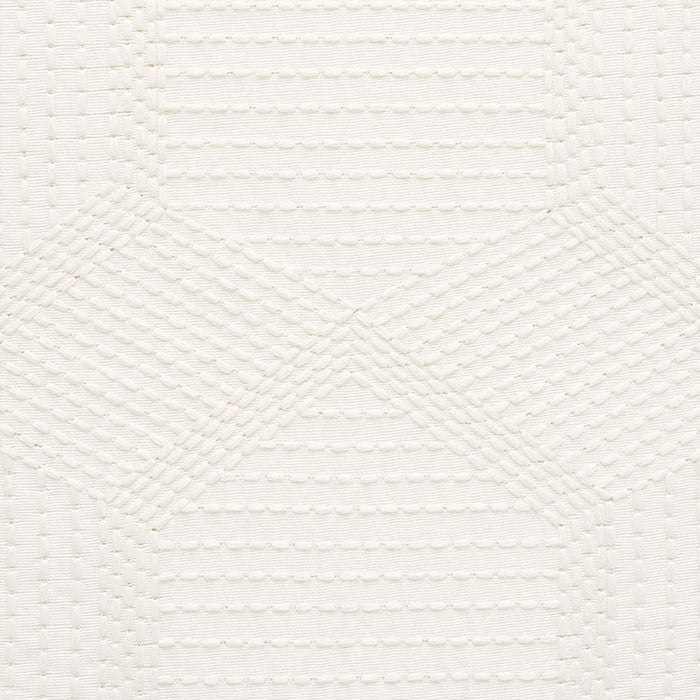 Schumacher Tortuga Embroidery Ivory Fabric Sample 73200