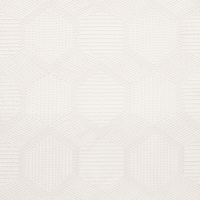 Schumacher Tortuga Embroidery Ivory Fabric 73200