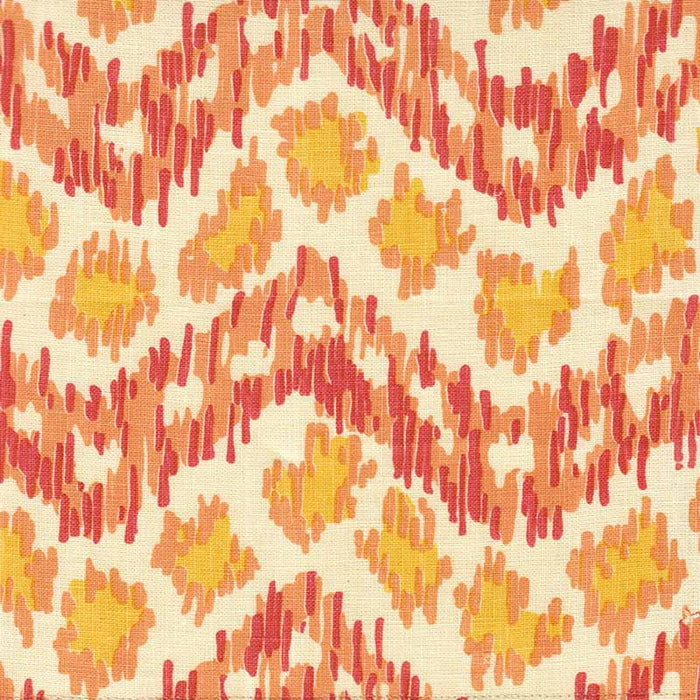 China Seas Zizi Horizontal Terracotta Orange Yellow Fabric 7320H-06T