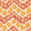 China Seas Zizi Horizontal Terracotta Orange Yellow Fabric Sample 7320H-06T