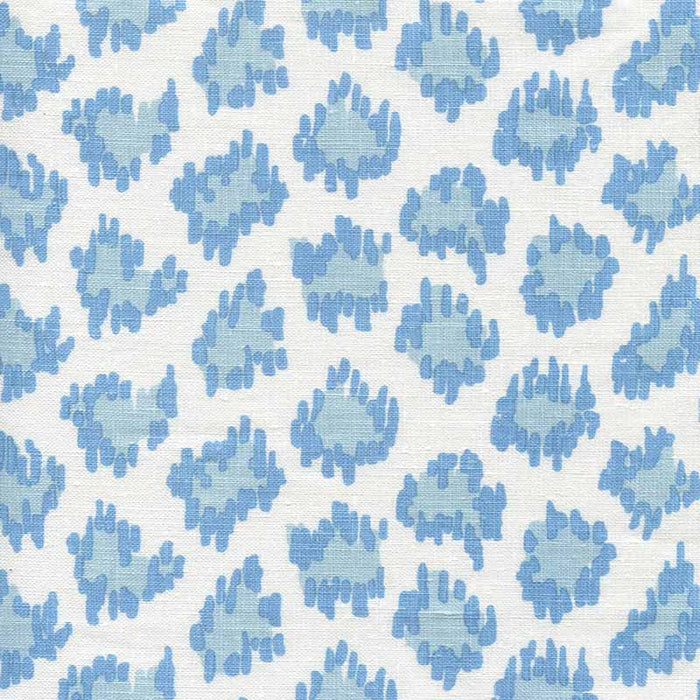 China Seas Zizi Leopard Sky Blues Fabric Sample 7325-00W