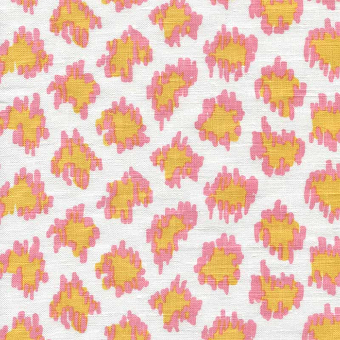 China Seas Zizi Leopard Pinks Yellow Fabric Sample 7325-03W