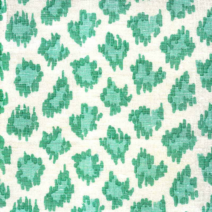 China Seas Zizi Leopard Aqua Fabric Sample 7325-04W