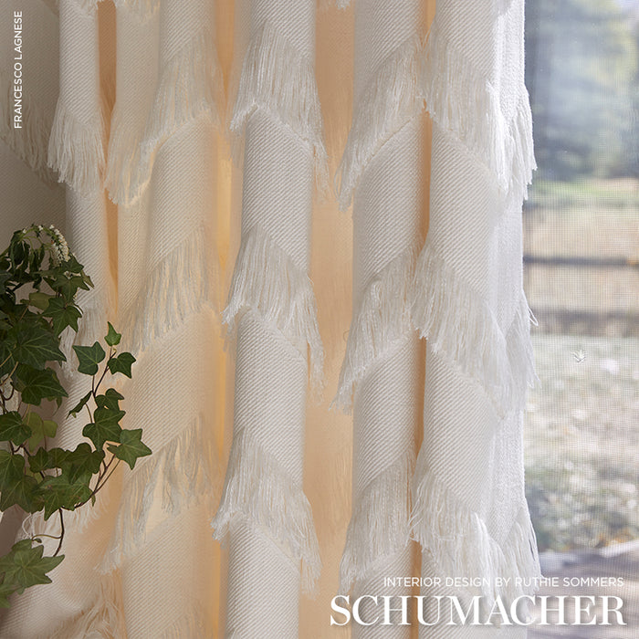 Schumacher Sonora Ivory Fabric Sample 73250