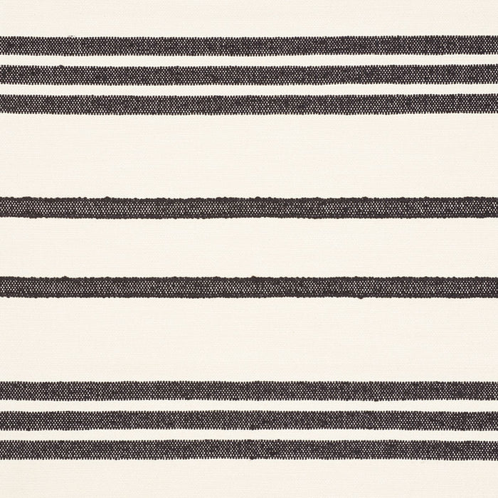 Schumacher Dune Stripe Black Fabric 73290