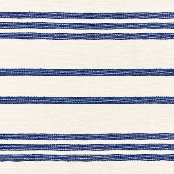 Schumacher Dune Stripe Blue Fabric 73291