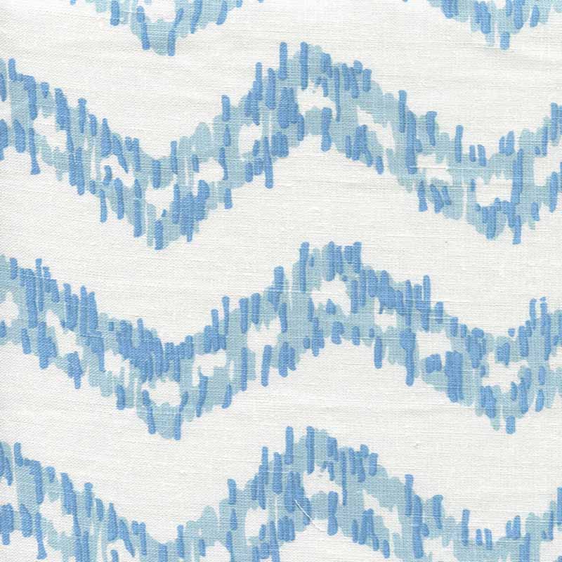 China Seas Zizi Zig Zag Sky Blues Fabric 7330-00W