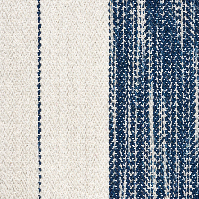 Schumacher Arroyo Stripe Indigo Fabric Sample 73311