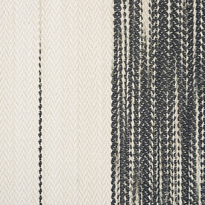 Schumacher Arroyo Stripe Charcoal Fabric 73312