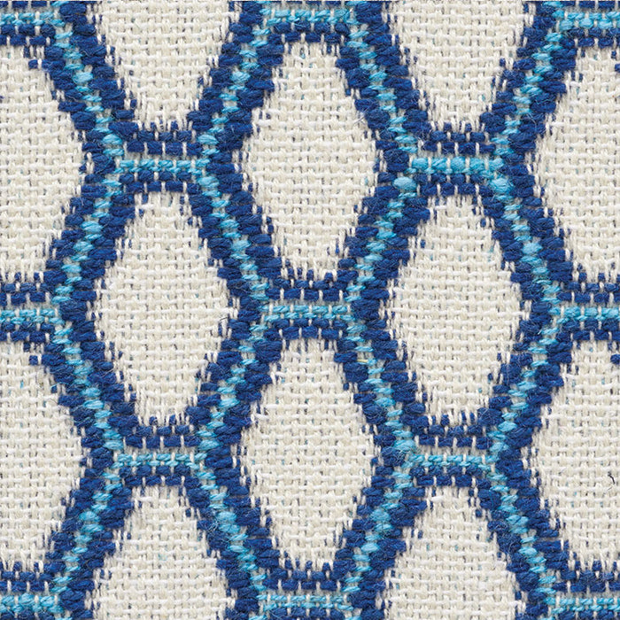 Schumacher Beehive Blue Fabric Sample 73420