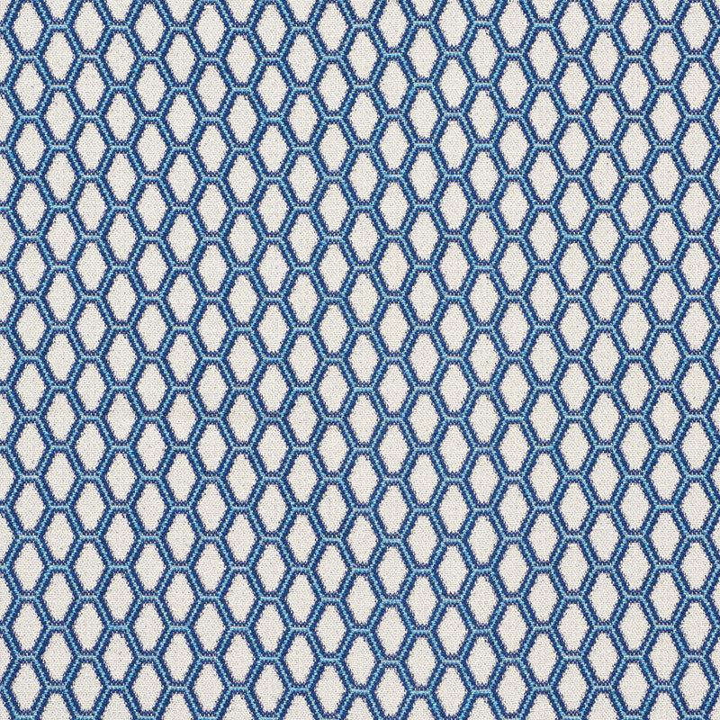 Schumacher Beehive Blue Fabric 73420