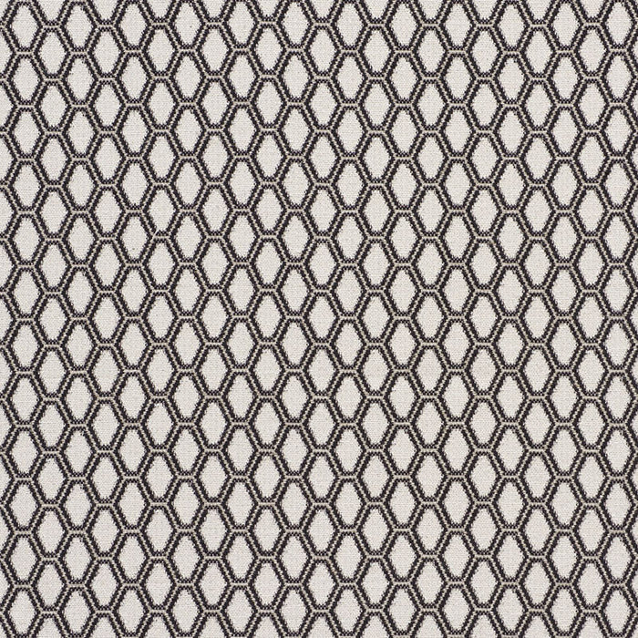 Schumacher Beehive Graphite Fabric 73422