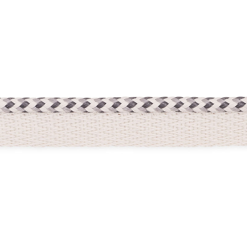 Schumacher Bolander Cord Indoor/Outdoor Grey Trim 73477