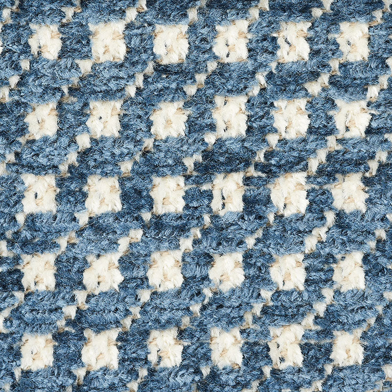 Schumacher Toscana Blue Fabric Sample 73502