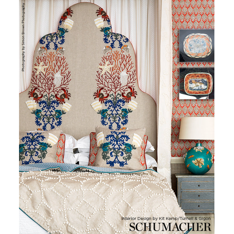 Schumacher Under The Sea Multi Fabric Sample 73550