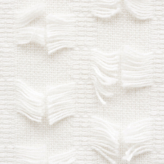 Schumacher Montego Fringe Snow Fabric Sample 73580