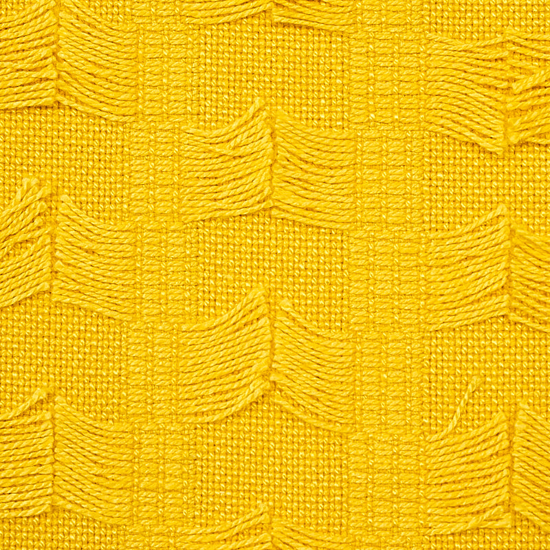 Schumacher Montego Fringe Yellow Fabric Sample 73582