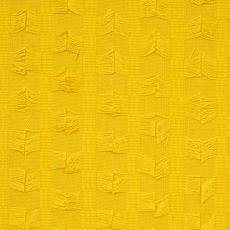 Schumacher Montego Fringe Yellow Fabric Sample 73582