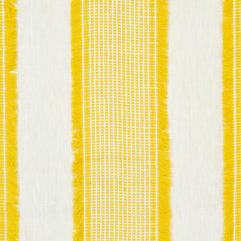 Schumacher Tulum Casement Yellow Fabric 73593