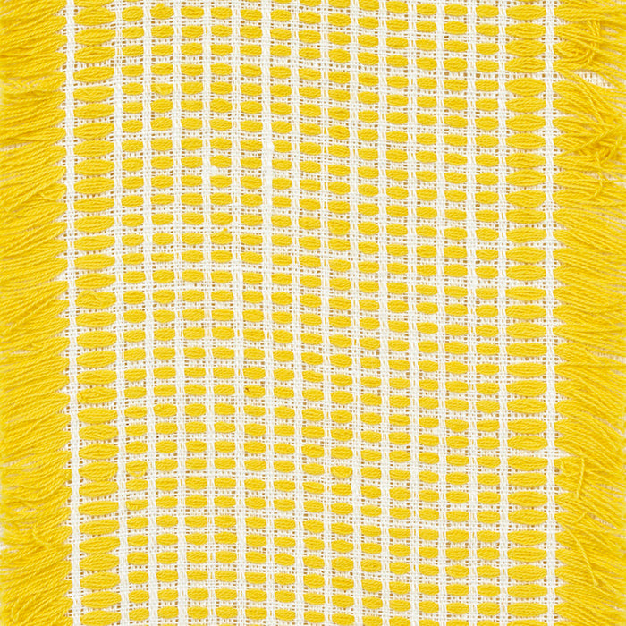 Schumacher Tulum Casement Yellow Fabric Sample 73593