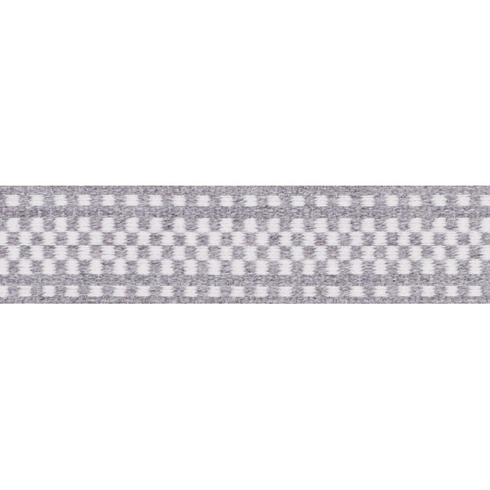 Schumacher Marta Tape Indoor/Outdoor Grey Trim Sample 73650