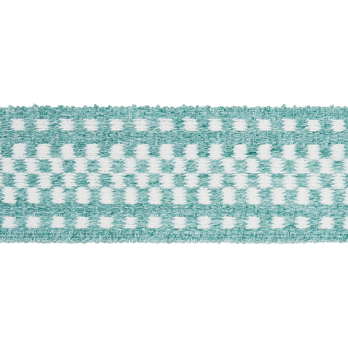 Schumacher Marta Tape Indoor/Outdoor Aqua Trim Sample 73657