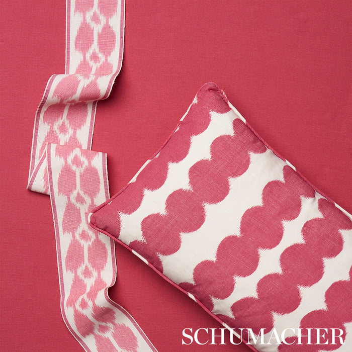 Schumacher Telia Tape Pink Trim Sample 73695