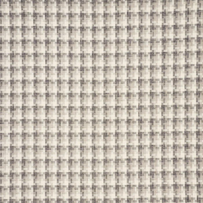 Schumacher Boro Plaid Charcoal Fabric Sample 73741