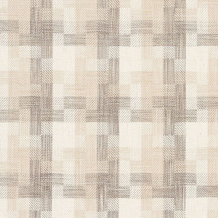 Schumacher Boro Plaid Natural Fabric Sample 73742