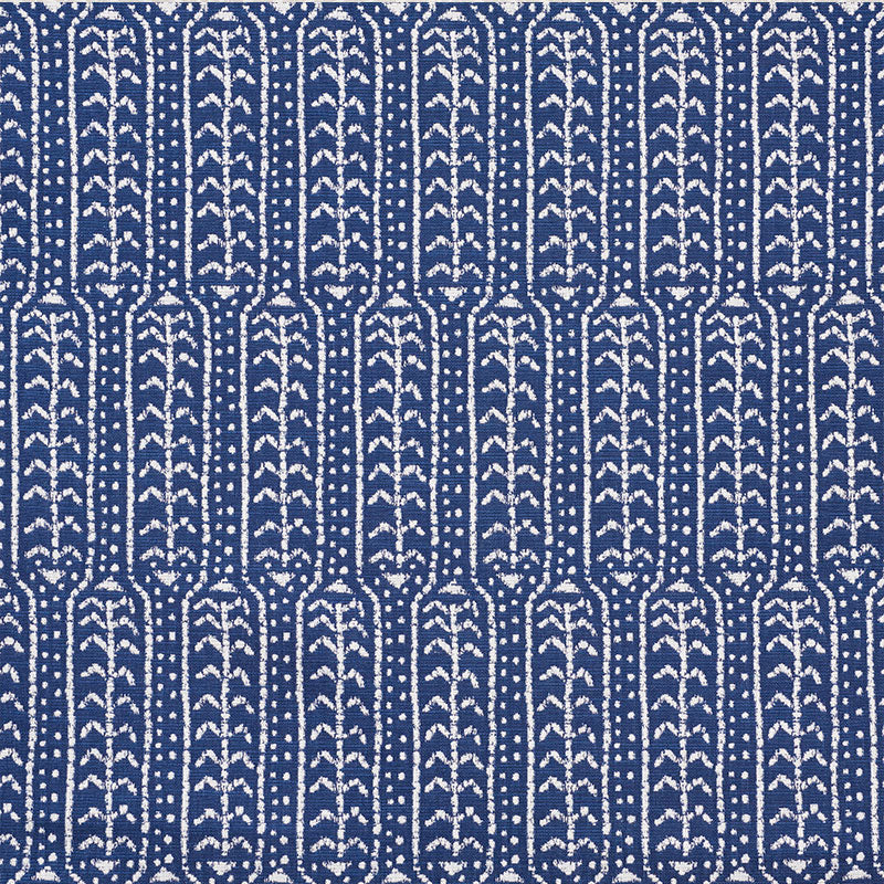 Schumacher Zonda Indoor/Outdoor Indigo Fabric Sample 73762