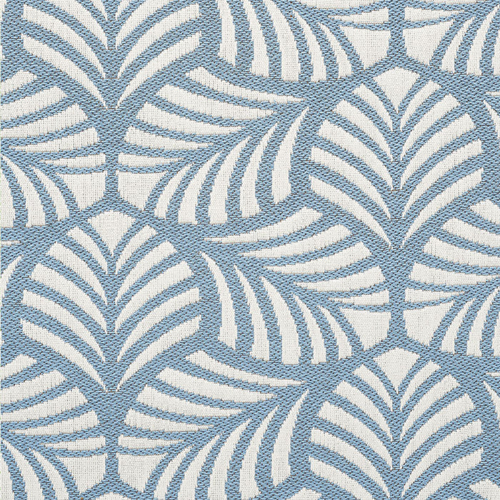 Schumacher Sonia II Indoor/Outdoor Sky Fabric Sample 73821