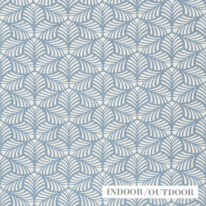 Schumacher Sonia II Indoor/Outdoor Sky Fabric Sample 73821