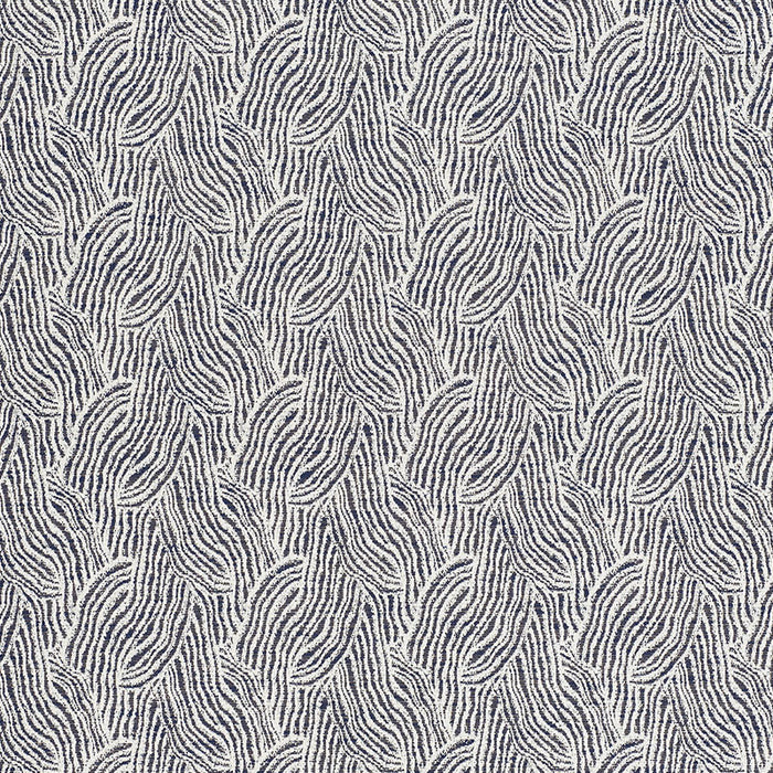 Schumacher Strata Indoor/Outdoor Indigo Fabric 73832