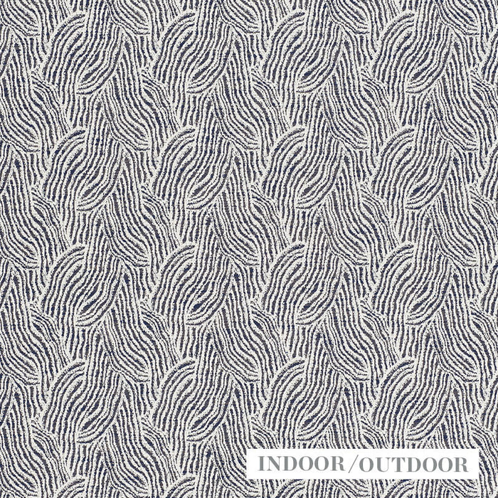 Schumacher Strata Indoor/Outdoor Indigo Fabric Sample 73832