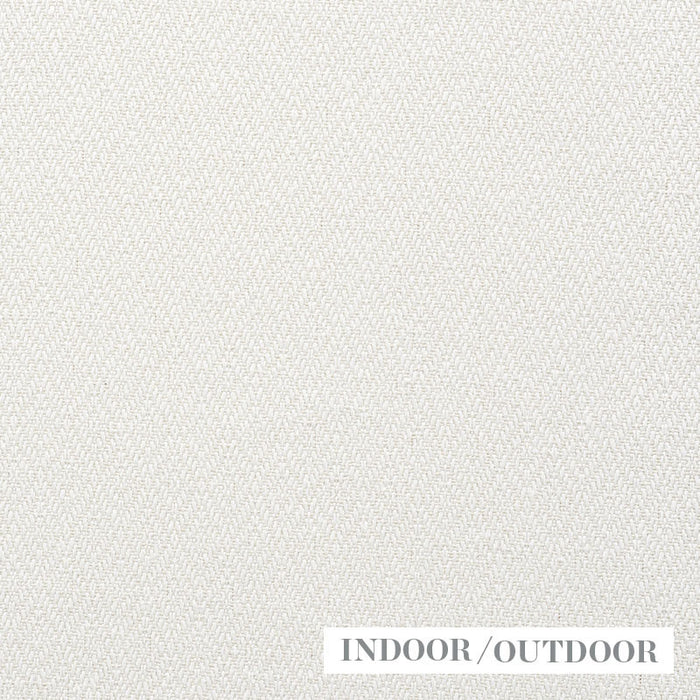 Schumacher Diamond Weave Indoor/Outdoor Ivory Fabric Sample 73840