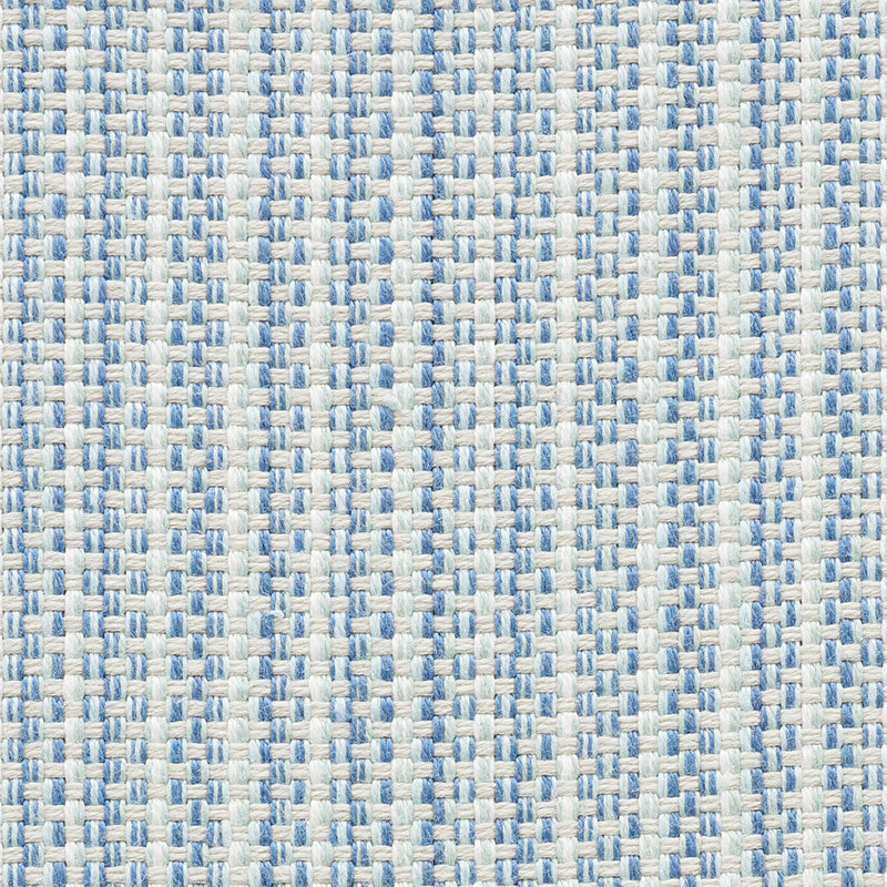 Schumacher Rustic Basketweave Sky Fabric 73882