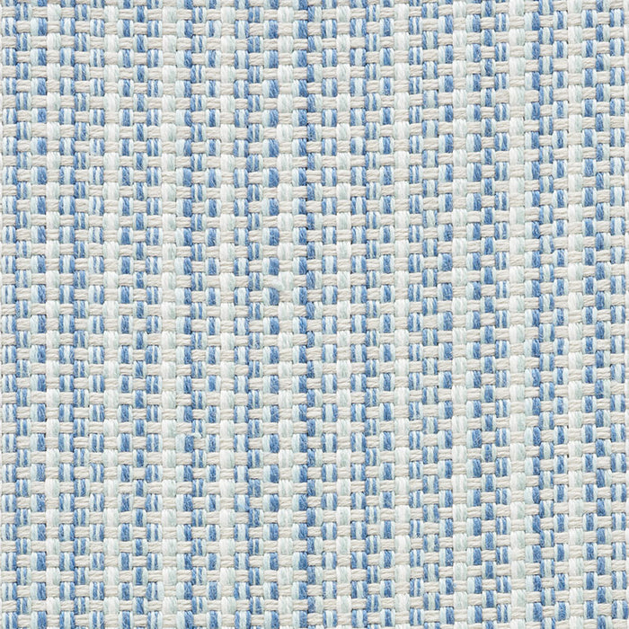 Schumacher Rustic Basketweave Sky Fabric Sample 73882