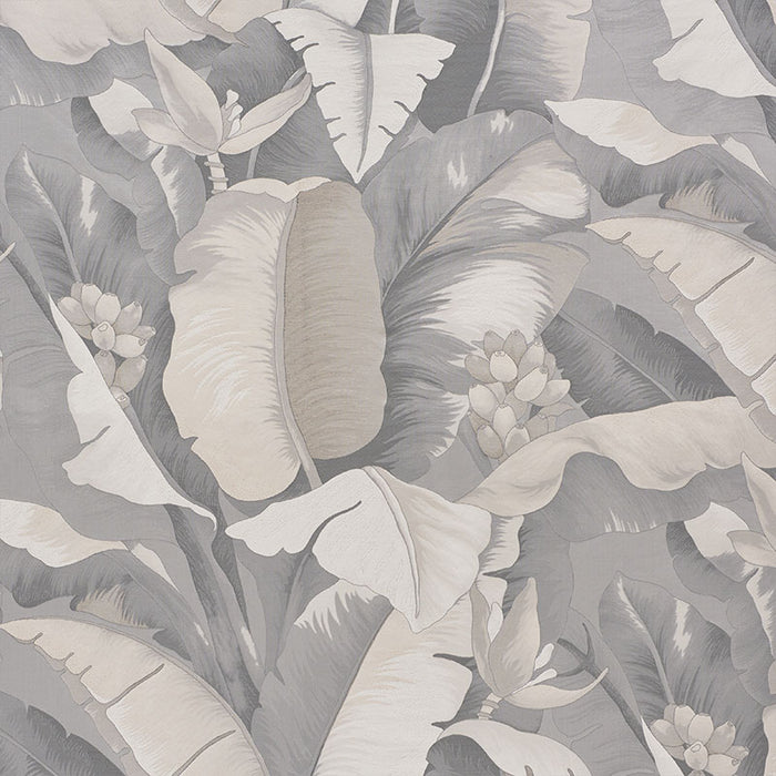 Schumacher Botanico Platinum Fabric Sample 73891