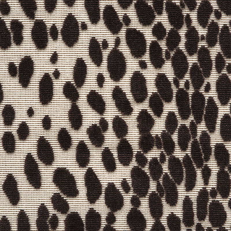 Schumacher Cheetah Velvet Java Fabric Sample 73910