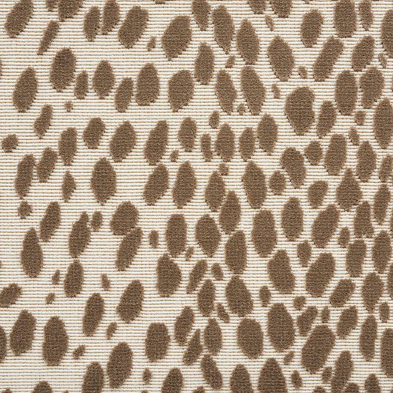 Schumacher Cheetah Velvet Natural Fabric 73911