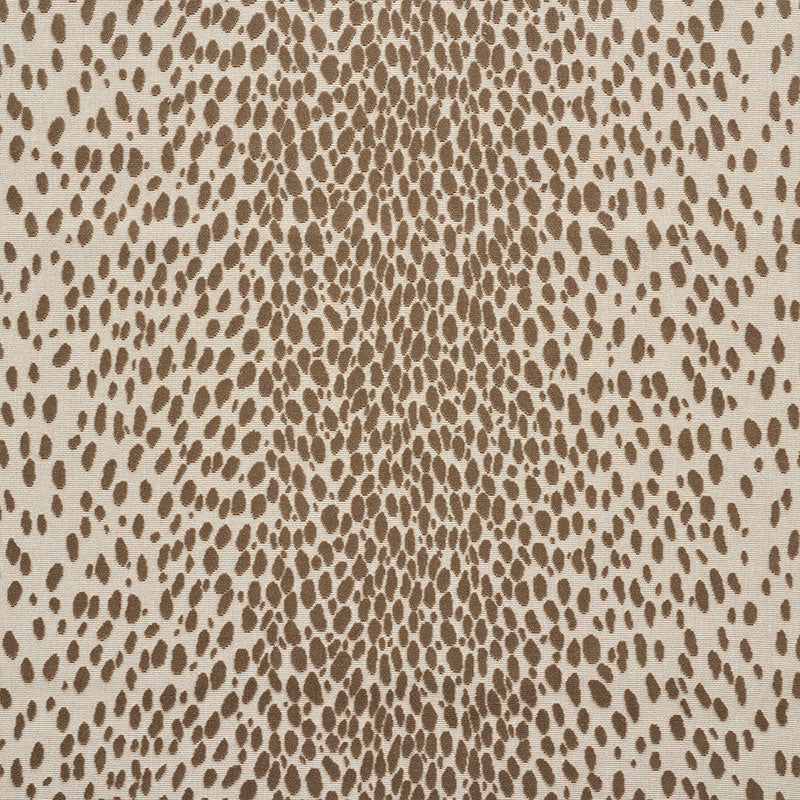 Schumacher Cheetah Velvet Natural Fabric 73911