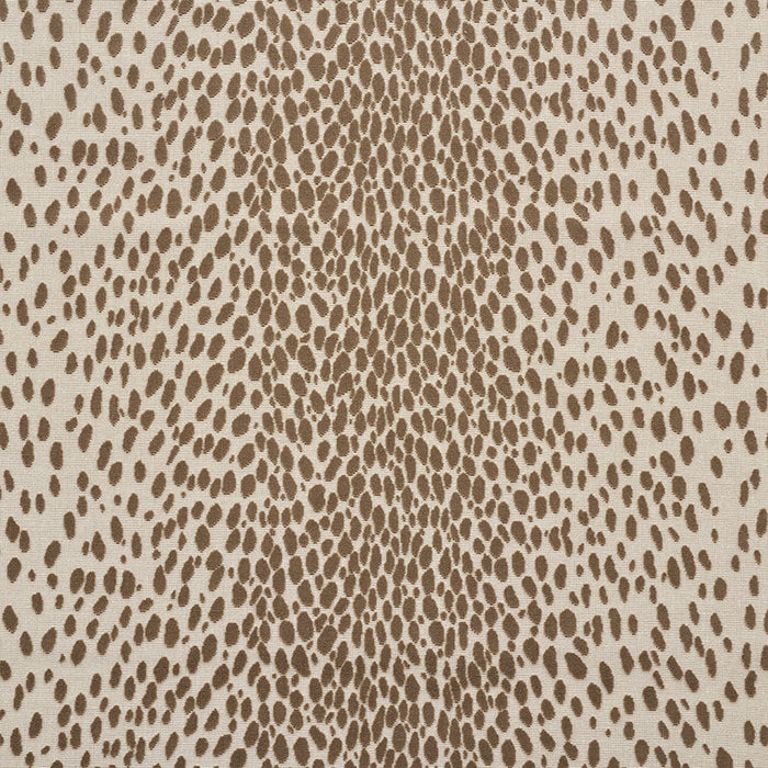 Schumacher Cheetah Velvet Natural Fabric Sample 73911