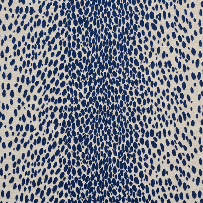 Schumacher Cheetah Velvet Ink Fabric 73912