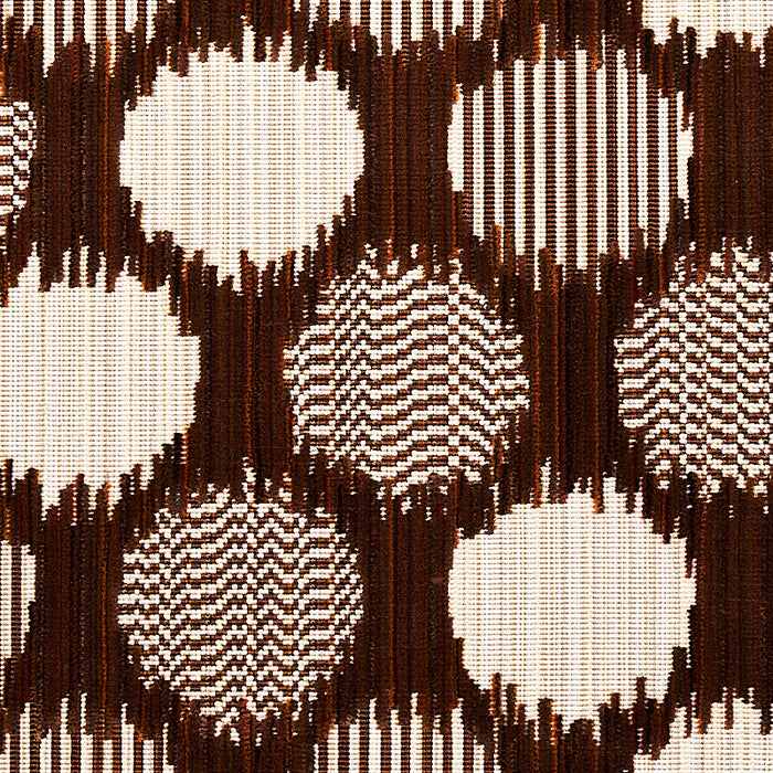 Schumacher Cirque Velvet Brown Fabric 73923