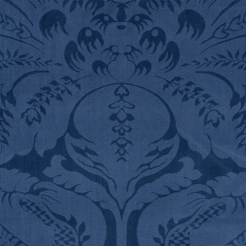 Schumacher Cordwain Velvet Sapphire Fabric 73950