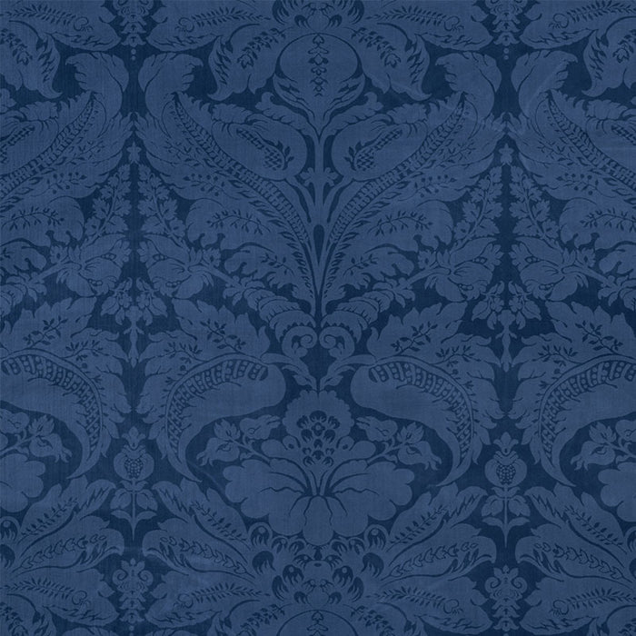 Schumacher Cordwain Velvet Sapphire Fabric Sample 73950